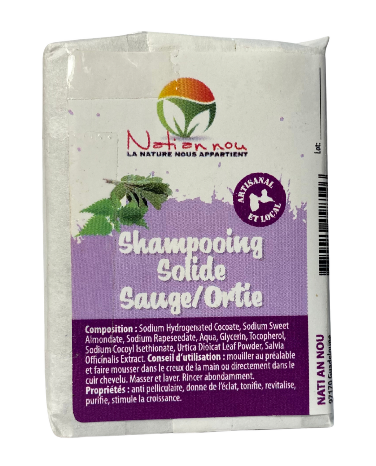 Shampooing solide Sauge / Ortie