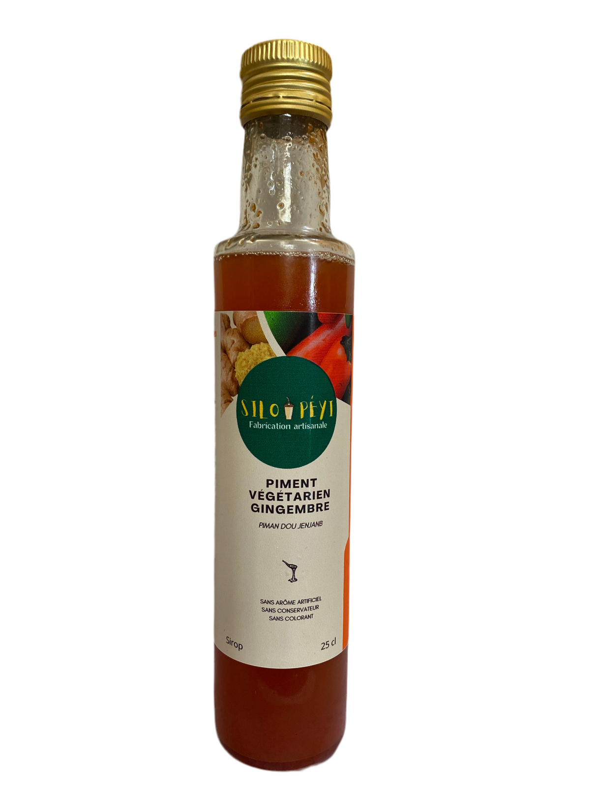 Sirop Piment Végétarien, Gingembre 25cl