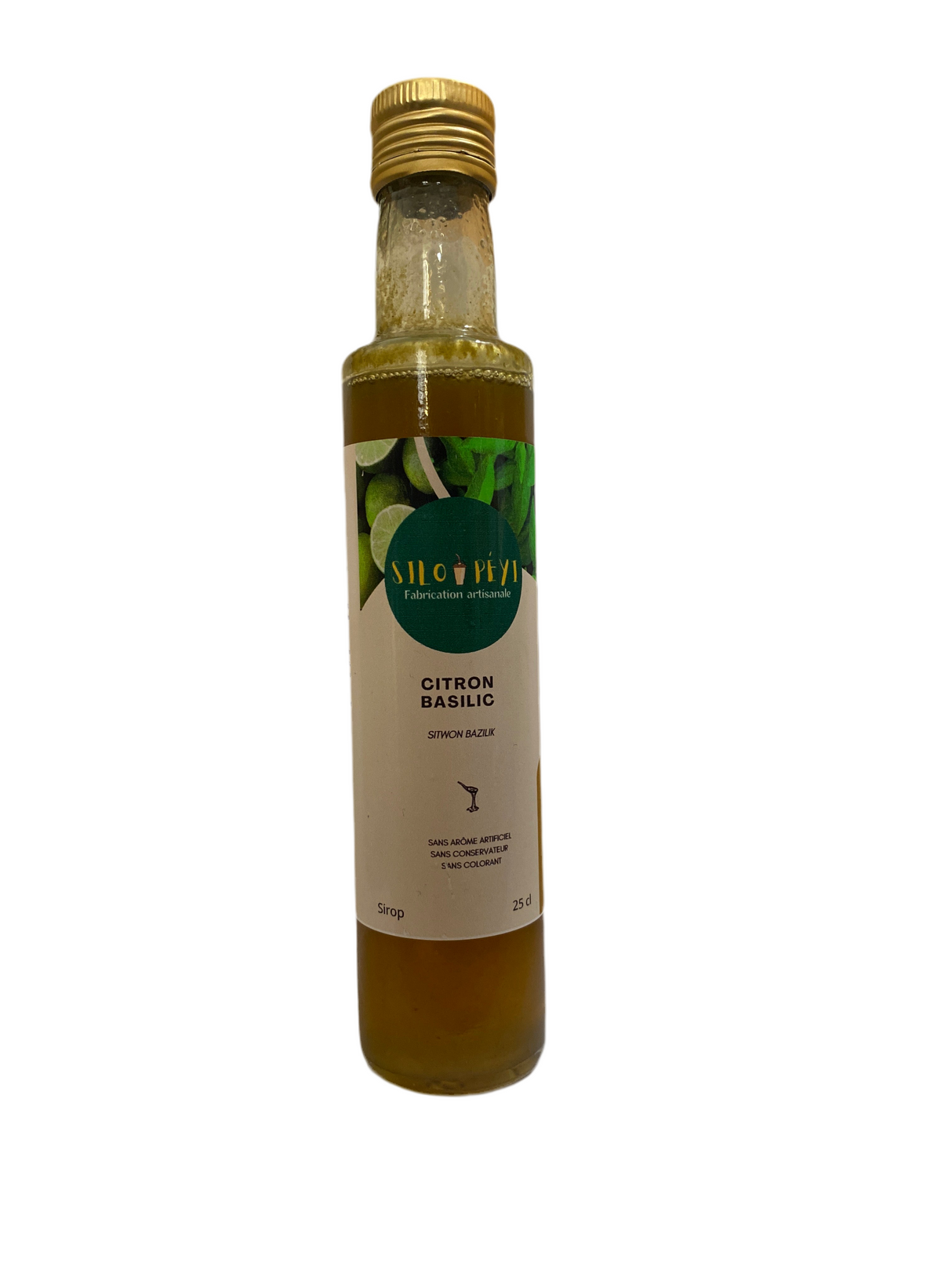 Sirop  Citron , Basilic 25cl