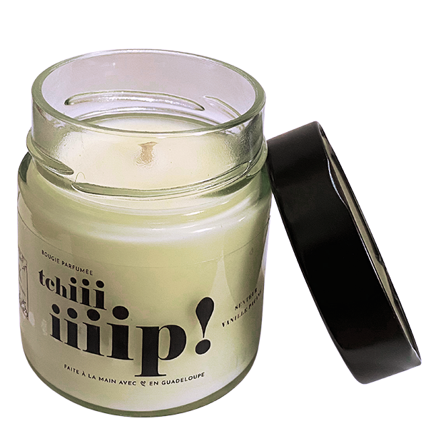 Bougie Vanille Pacane (Tchiiip)   Poids net 160g  -Total 355g