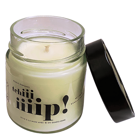 Bougie Vanille Pacane (Tchiiip)   Poids net 160g  -Total 355g