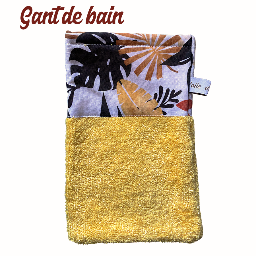 Coffret de naissance feuillage jaune et noir