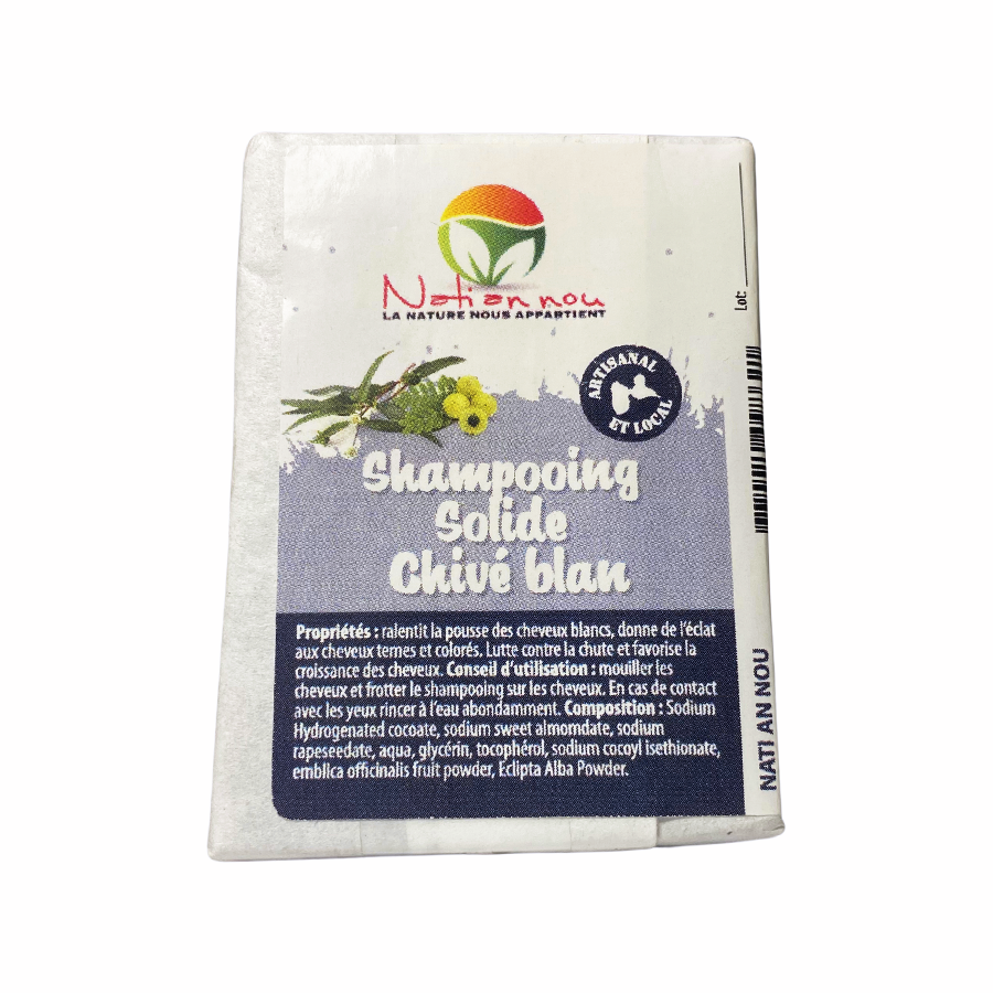 Shampooing Solide  Cheveux blanc (Chivé Blanc)